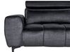 Conjunto de sala de estar de terciopelo negro VEGAMO_926006