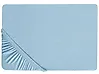 Fitted Sheet HOFUF 200 x 200 cm Cotton Light Blue