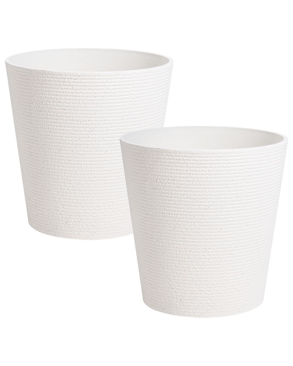 Set of 2 Plant Pots ARMERIA 50 cm White