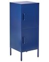 2 Door Metal Storage Cabinet Navy Blue HURON_868211