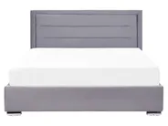 Bett mit Stauraum ROUEN Samtstoff Dunkelgrau 160 x 200 cm_843808