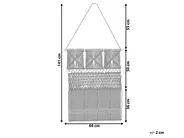 Makrama ścienna KALADY Bawełna 141 cm Beżowy_859442