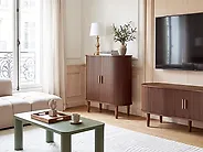 2 Door Sideboard LAURA Dark Brown_1166705