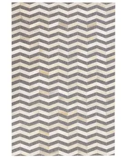 Rug BAGGOZE Dark Grey 140 x 200 cm Leather_780482