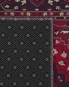 Teppich rot orientalisches Muster 80 x 200 cm Kurzflor VADKADAM_831439