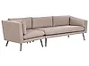 Garden Sofa 3 Seater LORETELLO Beige Left Hand