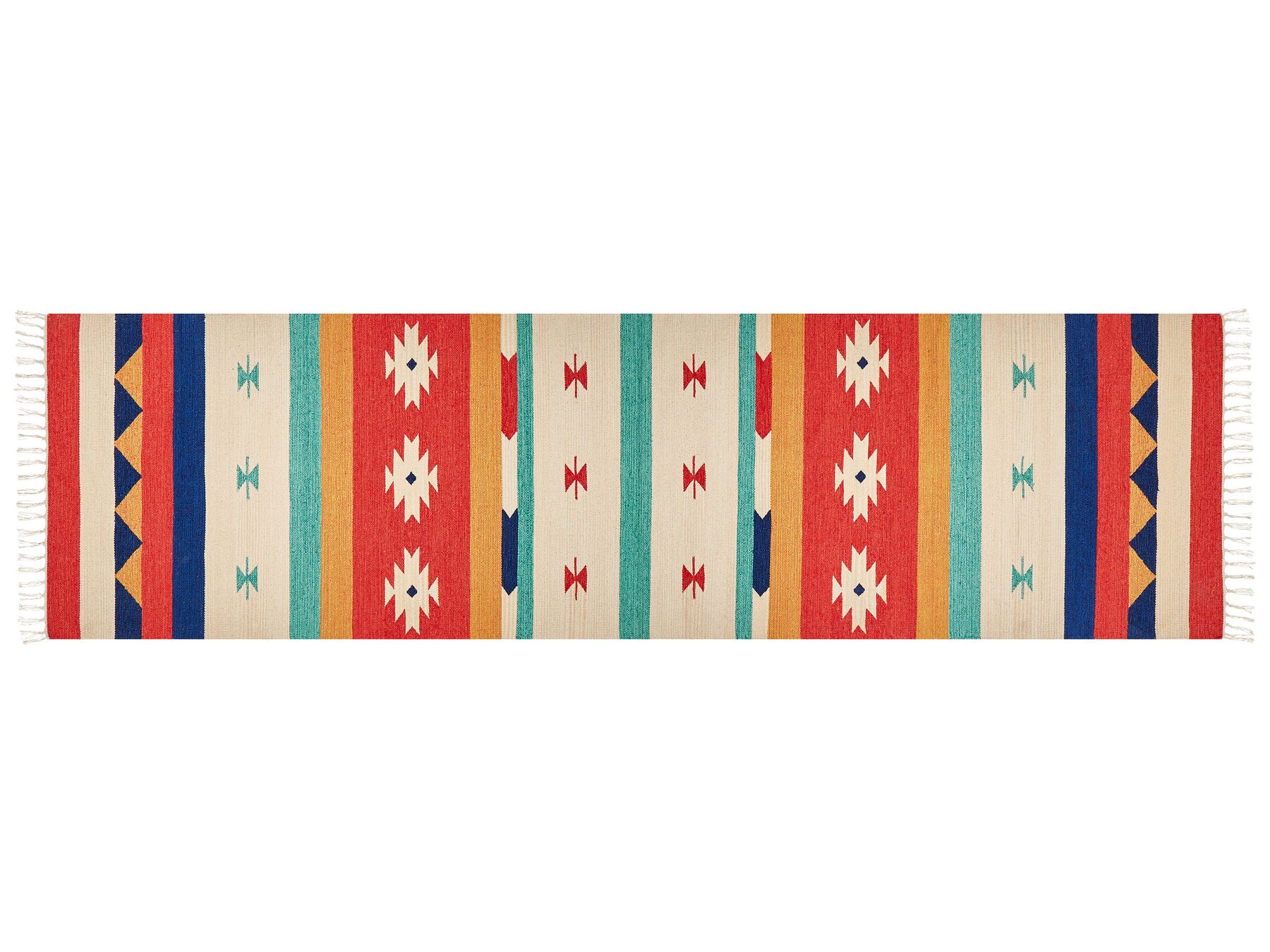 Bavlněný kelimový koberec 80 x 300 cm vícebarevný MARGARA_869770