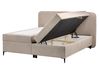 Boxspring ágy tárolóval REGENT Tópszín 160 x 200 cm