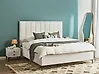 Bedroom Set SEZANNE Boucle Off-White 180 x 200 cm (EU Super King)