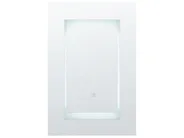 Szafka łazienkowa wisząca z lustrem LED MALASPINA 40 cm 60 cm Czarny_905848