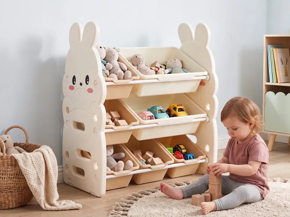 Toy Storage Organiser TOKO Rabbit 73 cm Beige