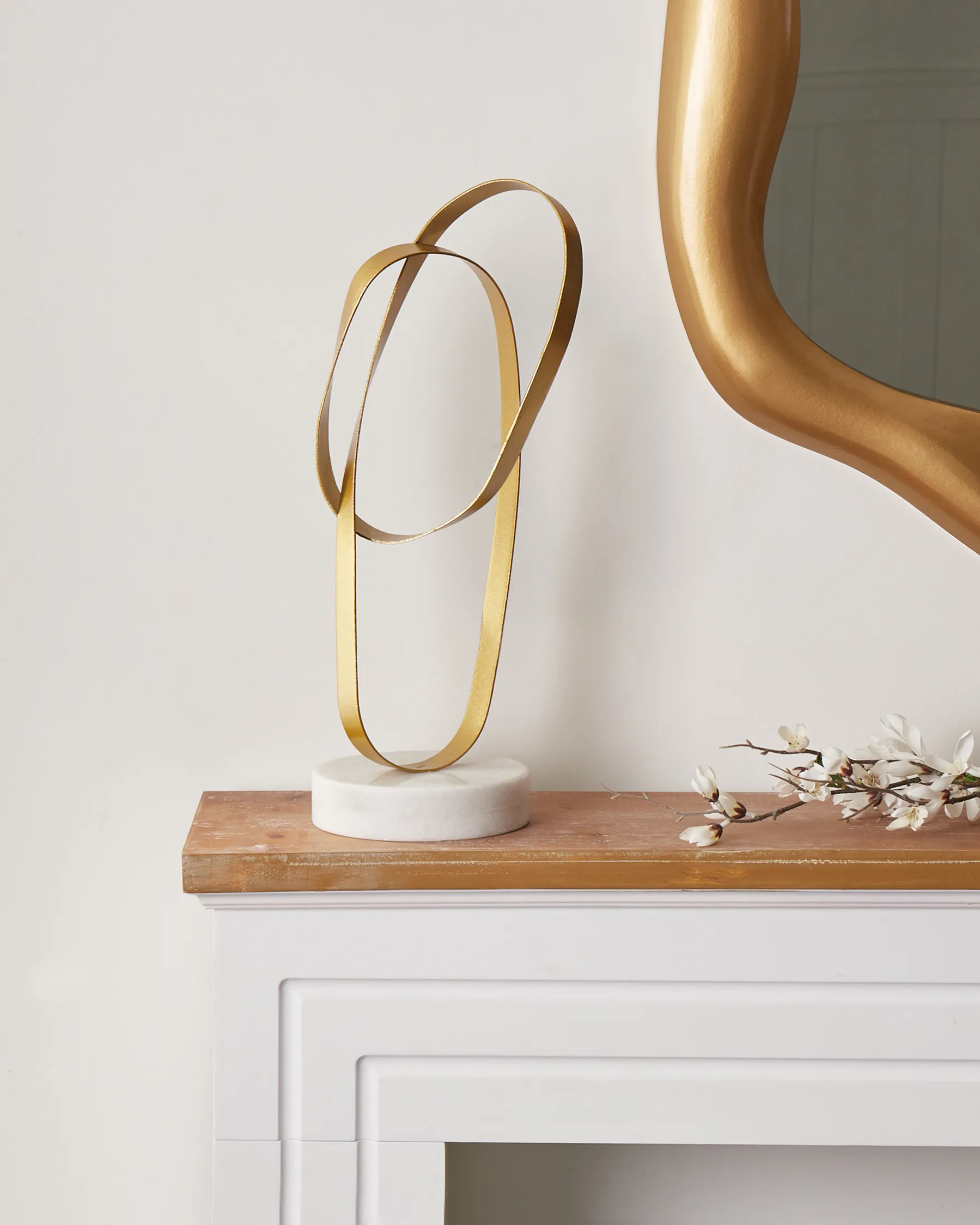 Figurka dekoracyjna żelazna złota MILTON _1025916