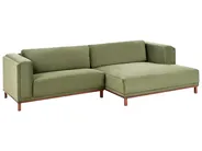 Corner Sofa 4 Seater VENG Corduroy Green Left Hand_994976