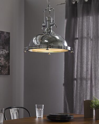 Metal Pendant Lamp Silver EBRON