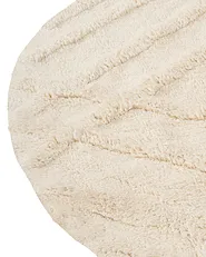 Kids Rug TURTUK  Light Beige ø 160 cm Cotton_1155200