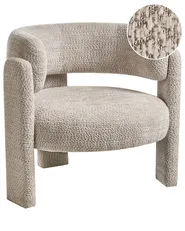 Armchair BUREA Chenille Light Beige_1010423