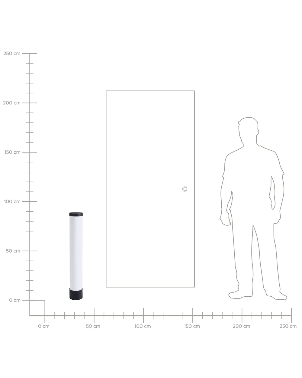 Outdoor LED Bollard Lamp MANOL Black_1103946
