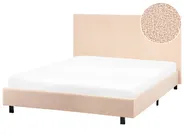 Bed Boucle ALBI 120 x 200 cm (EU Small Double) Beige_1060903