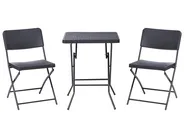 Set bistrot Pieghevole TRAPPETO Nero_1033325
