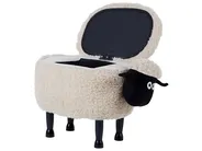 Pufa zwierzak ze schowkiem SHEEP Baranek Jasnobeżowy_852408