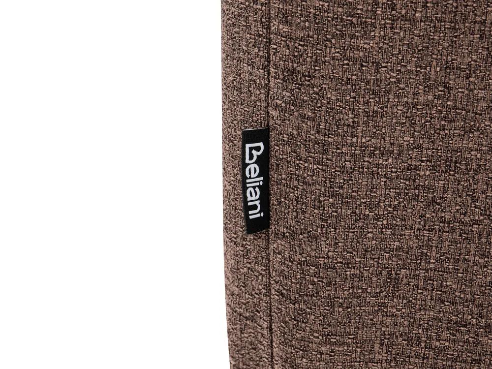 Sofa Bed 2 Seater ESBJERG Faux Linen Brown_1059261