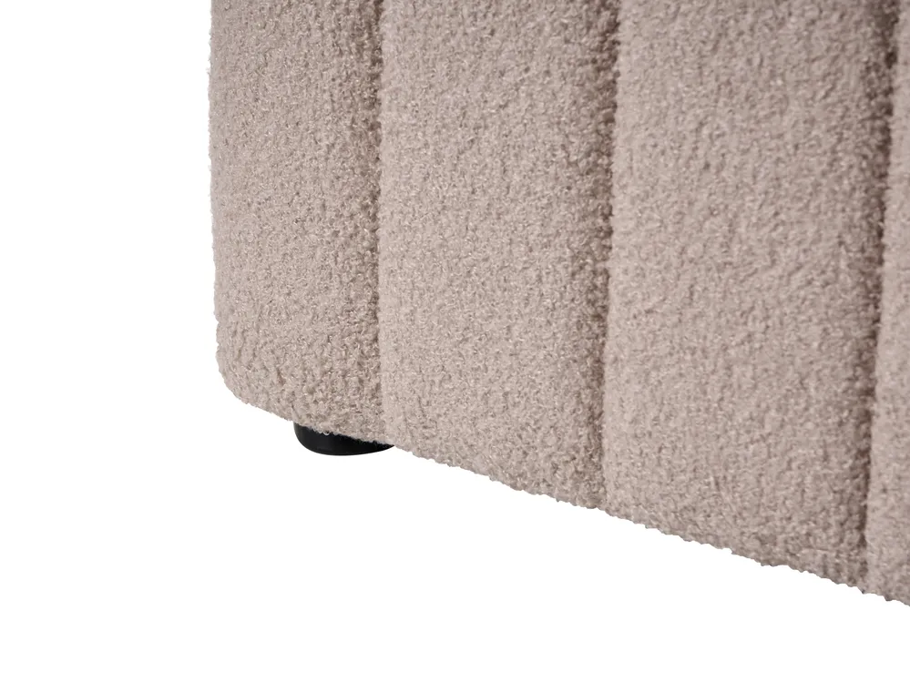 Ottoman Bed LUNAN Boucle Taupe 120 x 200 cm (EU Small Double)_1048516
