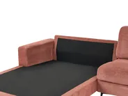 Corner Sofa 3 Seater MALOY Fabric Light Red Right Hand_947524