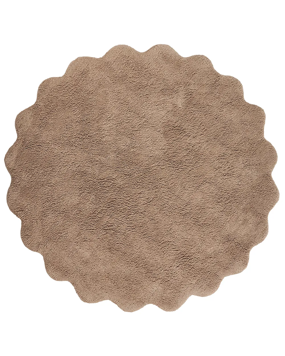 Tappeto per bambini ANEGUNDI  Marrone chiaro ø 120 cm Cotone con cuscino_1154914