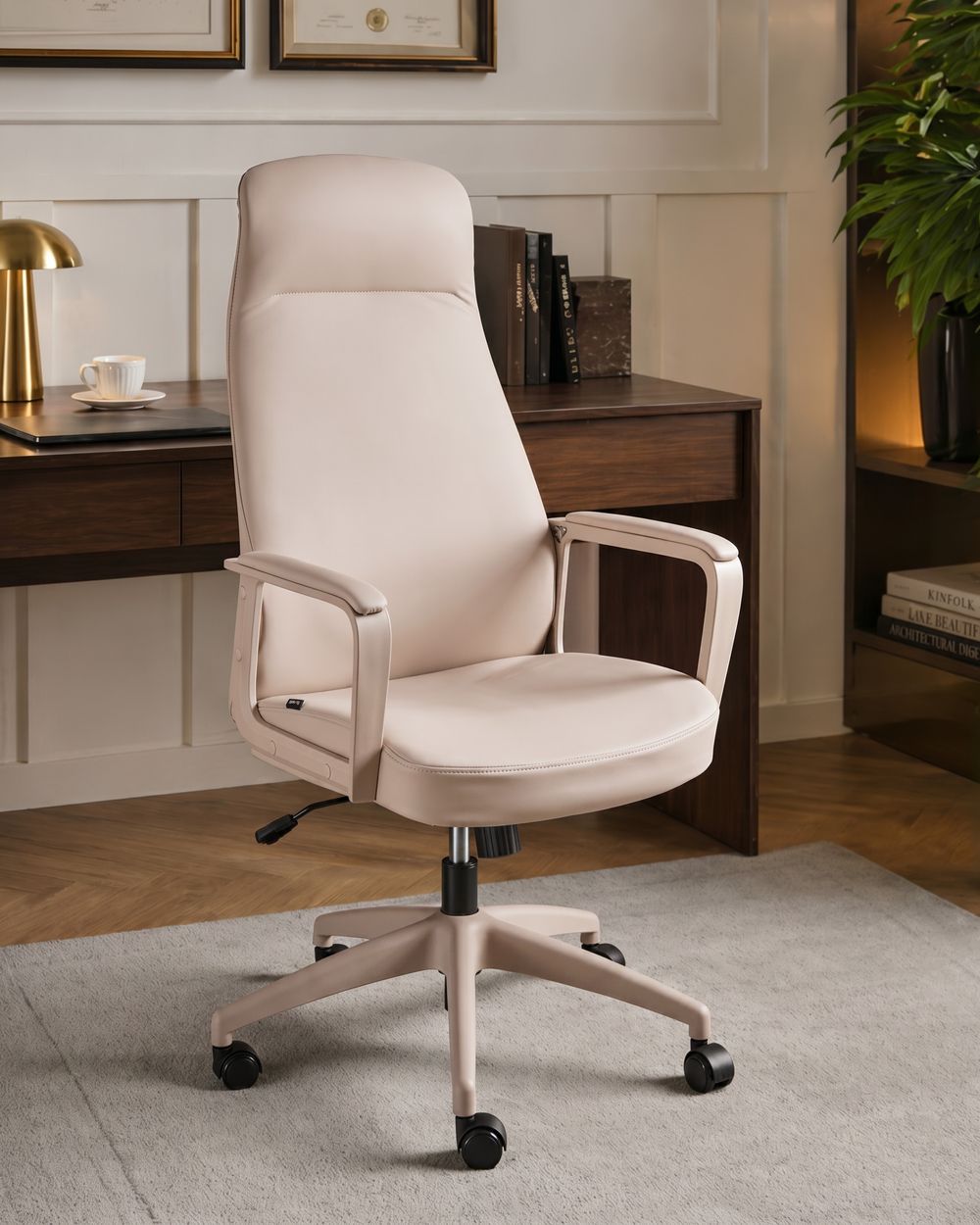 Chefsessel ARDOUR Kunstleder Beige