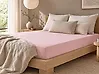 Fitted Sheet HOFUF 160 x 200 cm Cotton Pink