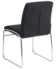 Set di 2 sedie da pranzo LECCO Tessuto Nero_1044690