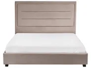 Waterbed Velvet ROUEN 140 x 200 cm (EU Double) Taupe_1004742
