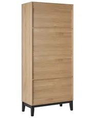 Vetrina in vetro RUMSON 80 cm Marrone chiaro_913791