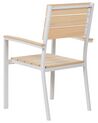 Zestaw 6 krzeseł ogrodowych beżowy COMO_884168