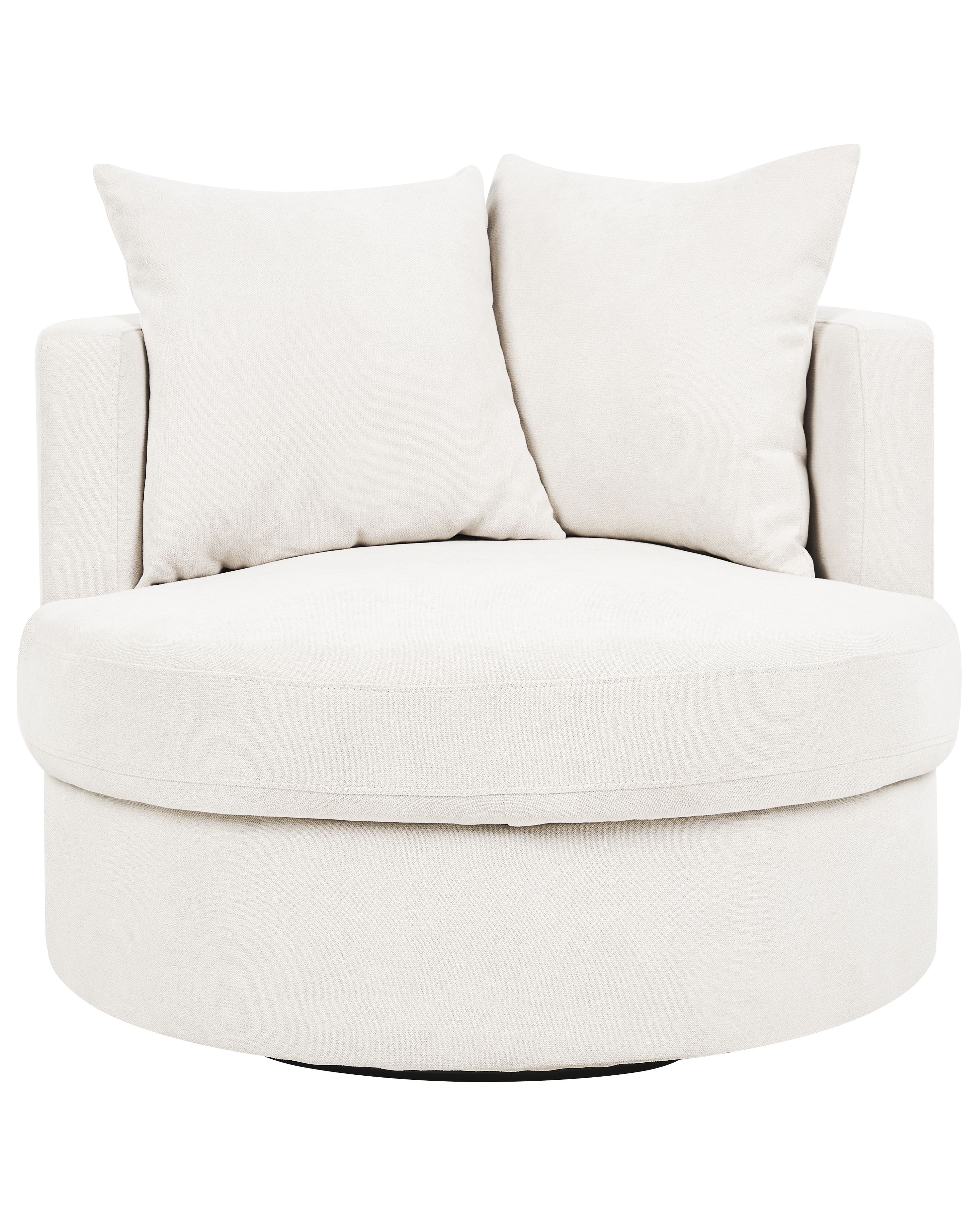 Sillón giratorio DALBY Tela Beige claro | Beliani.es