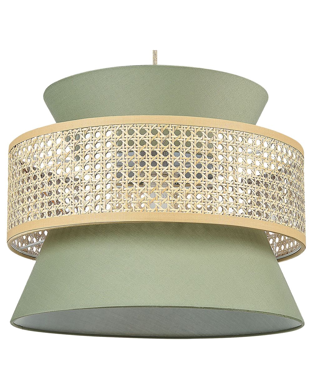 Lampa wisząca LUYANO Rattan Jasnozielony