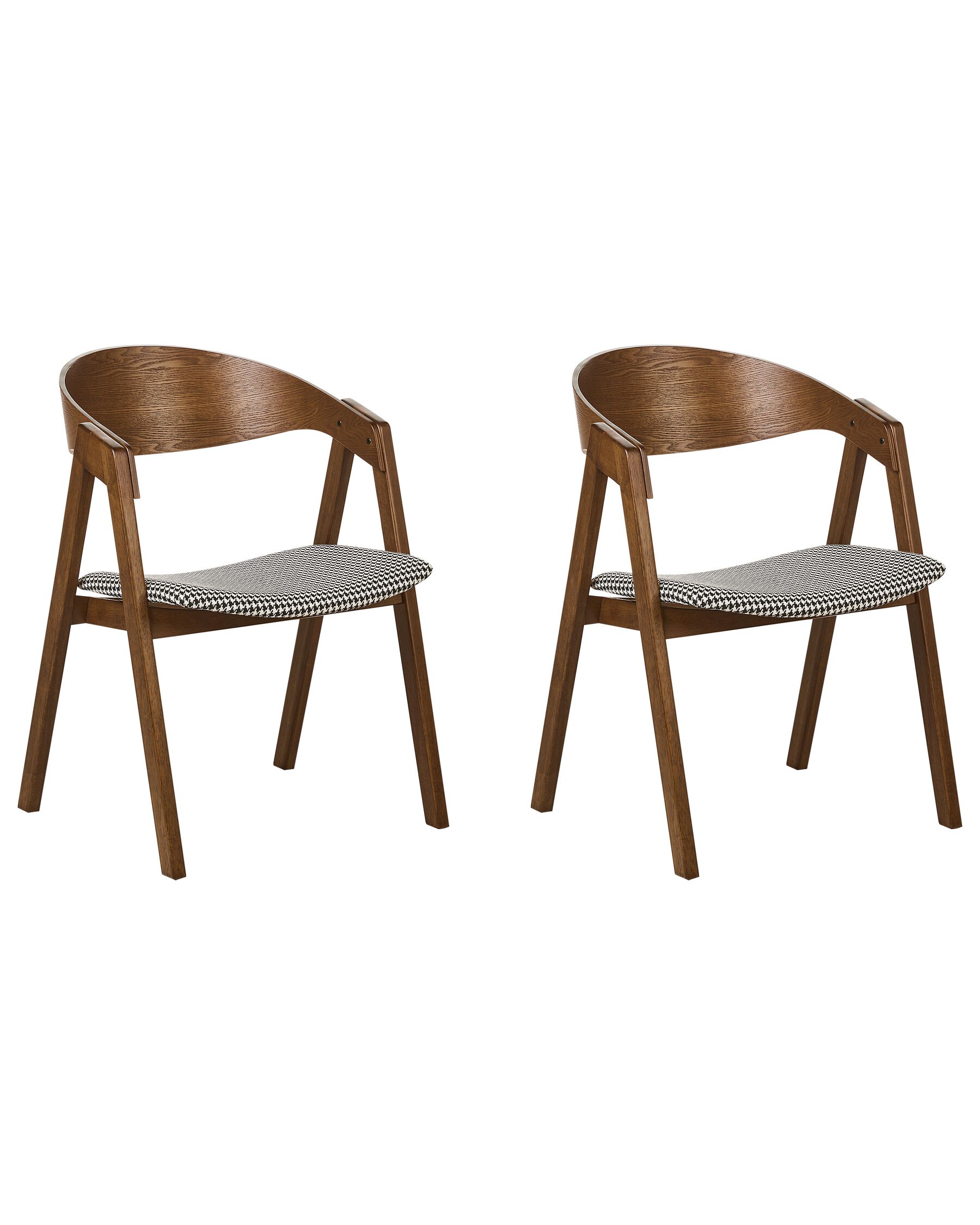 Lot de 2 chaises de salle à manger en bois foncé YUBA_934273