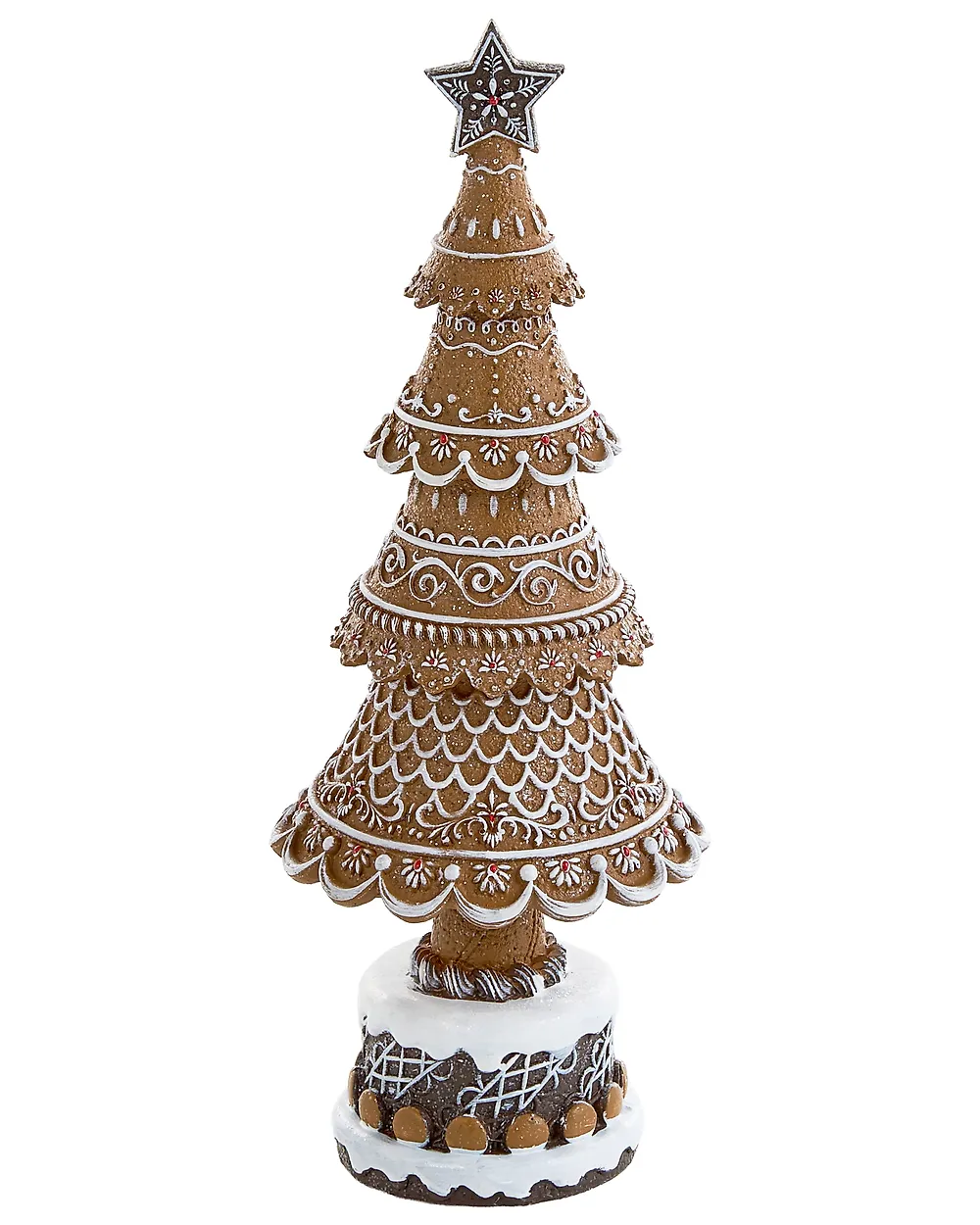 Lot de 2 décorations de Noël KOPPELO 33/42 cm Arbre de Noël Marron_1175645