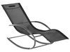 Steel Rocking Sun Lounger Black CARANO II_812663