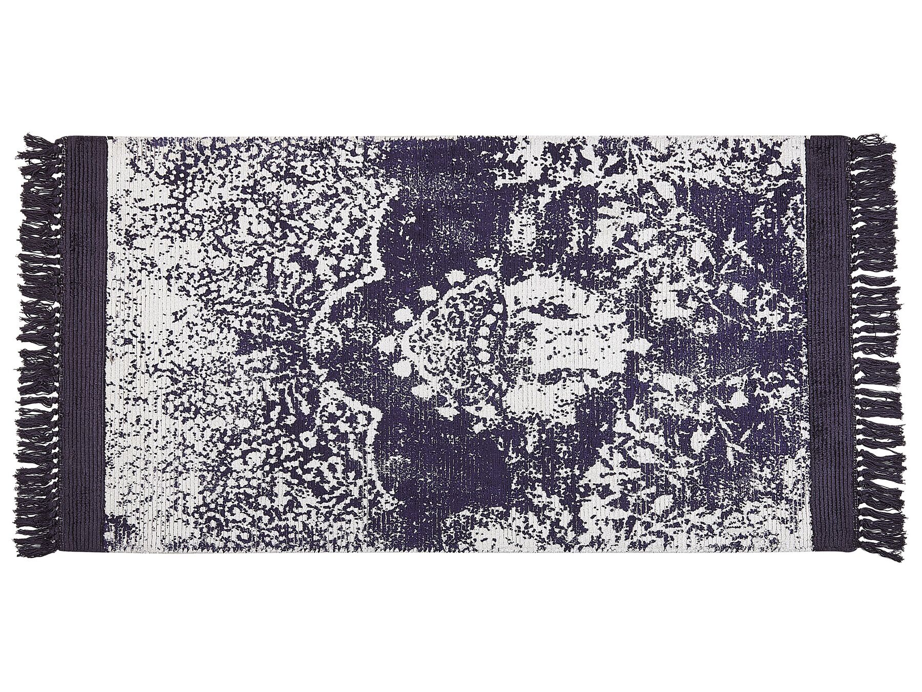 Viskózový koberec 80 x 150 cm fialový/ bílý AKARSU_837088