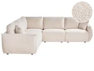 Modular Corner Sofa 5 Seater MESNALI Boucle Off-White Right Hand_1046569