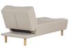 Chaise longue in tessuto beige ALSTEN_806865