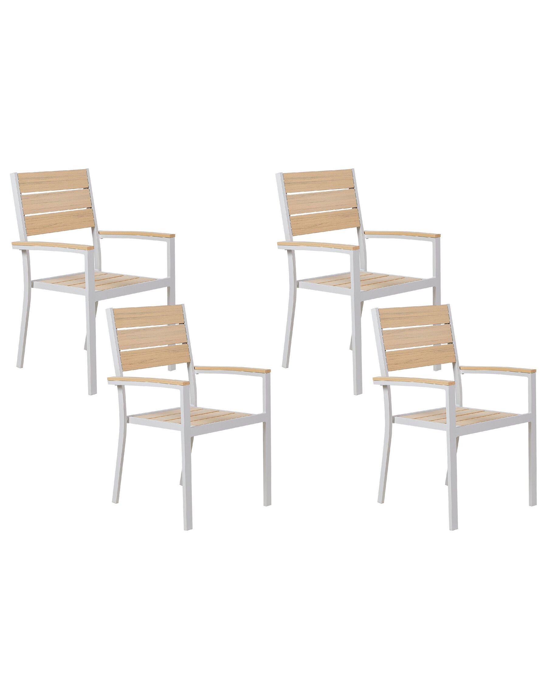 Set of 4 Garden Chairs Beige PRATO_884199