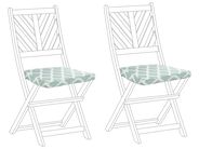 Lot De 2 Coussins Pour Chaises Tolix En Métal - 36x36cm, Liens De Fixation, Couleur Beige Clair - Confort Terrasse/salle à Manger - 11
