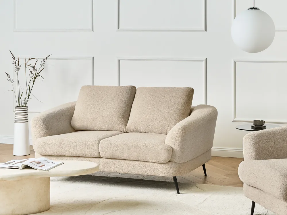 Sofa dla 2 osób KJAER Boucle Jasnobeżowy