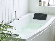 Corner Hot Tub with LED MOOR 1730 x 810 mm White_773051