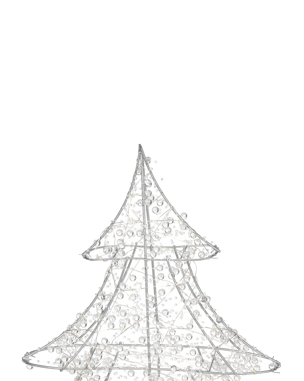 Dekoracja ogrodowa LED BLONDUOS 60 cm Choinka Srebrny_1015683