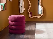 Puf SUMPTER Buklé Vínová_1176536
