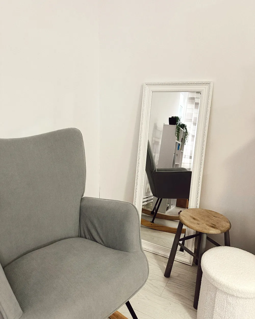 Wall Mirror VERTOU 50 cm 130 cm White_983654