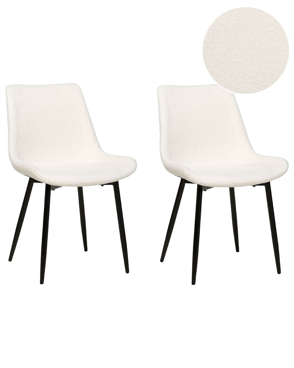 Set Di 2 Sedie Da Pranzo In Stile Retrò, Rivestite In Lino A Scacchi, Gambe In Metallo Nero, Imbottite, Per Cucina E Soggiorno, Colore Grigio - 3
